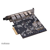 Akasa - PCI Express Low Profile kártya - USB 3.2 Gen 2 Type-C / Type-A   - AK-PCCU3-09