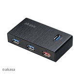 Akasa 4db USB A 3.0 HUB - AK-HB-13BKCM