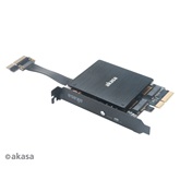 Akasa - M.2 PCIe SSD adapter - RGB LED és hűtő - AK-PCCM2P-04