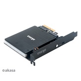 Akasa - M.2 PCIe és M.2 SATA SSD adapter - RGB LED és hűtő - AK-PCCM2P-03