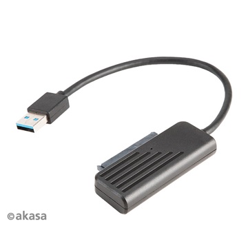 Akasa USB3.1 kábel 2,5" SATA SSD ÉS HDD adapter - 20cm - AK-AU3-07BK