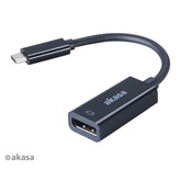 Akasa USB 3.1 C - Displayport - 15cm - AK-CBCA05-15BK