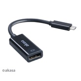 Akasa USB 3.1 C - Displayport - 15cm - AK-CBCA05-15BK