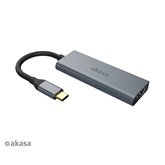 Akasa USB Type-C 4in1 HUB - HDMI -  AK-CBCA19-18BK