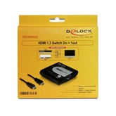 Delock 61713 2 in > 1 out HDMI switch