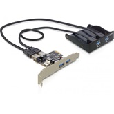 Delock 61893 2 x USB 3.0 + PCI Express Card 2 x USB 3.0 elülső panel