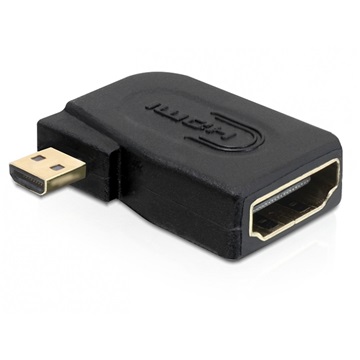 Delock 65352 nagy sebességű HDMI - micro D apa > A anya oldalra fordítva adapter