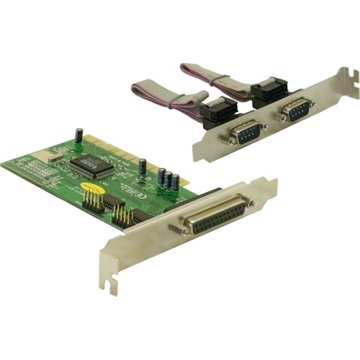 Delock 89004 PCI kártya - 2 x soros 1 x párhuzamos