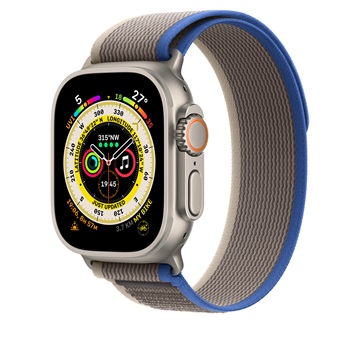 Apple Watch 49mm pánt - Kék-szürke terep pánt - S/M