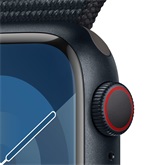 Apple Watch S9 Cellular 41mm Midnight Alu Case w Midnight Sport Loop