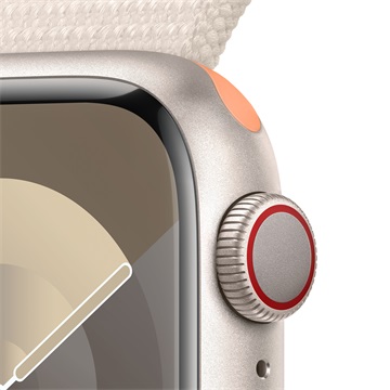 Apple Watch S9 Cellular 41mm Starlight Alu Case w Starlight Sport Loop