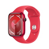 Apple Watch S9 GPS 45mm RED Alu Case w RED Sport Band - S/M