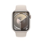 Apple Watch S9 GPS 45mm Starlight Alu Case w Starlight Sport Band - M/L