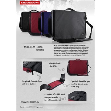 Modecom 15.6" táska Torino fekete