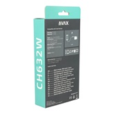 AVAX CH632W FIVEY+ USB A + Type C 45W GaN gyors hálózati töltő, fehér