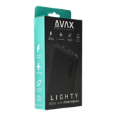 AVAX PB103B LIGHTY Type-C Powerbank 8.000mAh, fekete