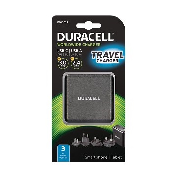 Duracell DR6003A  Type-C & Type-A Wall Charger