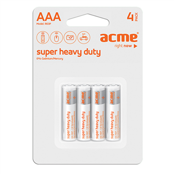 Acme R03P Super Heavy Duty elem AAA - 4db