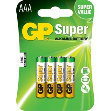 GP Super alkáli AAA ceruzaelem - 4db/csomag