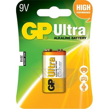 GP Ultra alkáli 9V elem - 1db/csomag