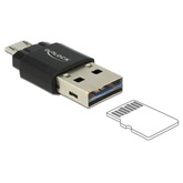 Delock 91735 microUSB OTG kártyaolvasó - USB2.0-A