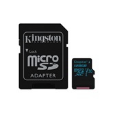 Kingston 128GB SD micro Canvas Go (SDXC Class 10 UHS-I U3) (SDCG2/128GB) memória kártya adapterrel
