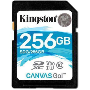 Kingston 256GB SD Canvas Go (SDXC Class 10 UHS-I U3) (SDG/256GB) memória kártya