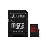 Kingston 32GB SD micro Canvas React (SDHC Class 10  UHS-I U3) (SDCR/32GB) memória kártya adapterrel