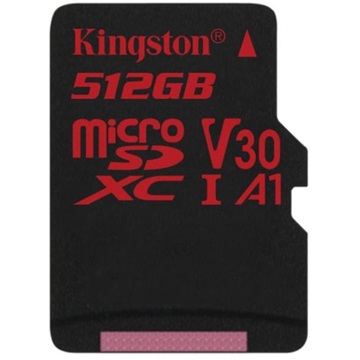 Kingston 512GB SD micro Canvas React (SDXC Class 10 UHS-I U3) (SDCR/512GBSP) memória kártya
