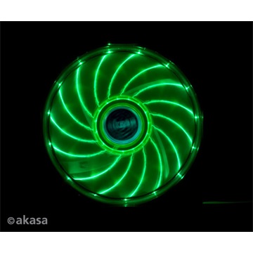 Akasa - Case Fan - 12cm - Vegas Zöld LED - AK-FN091-GN