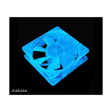 Akasa - Case Fan - 8cm - Blue UV - AK-176BL-S
