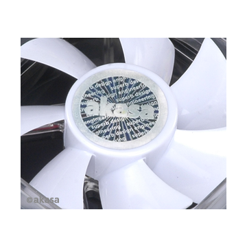 Akasa - Case Fan - 8cm - Pearl White LED - AK-FN058