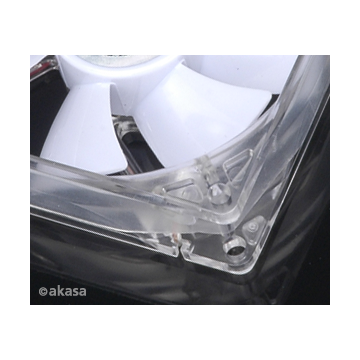 Akasa - Case Fan - 8cm - Pearl White LED - AK-FN058