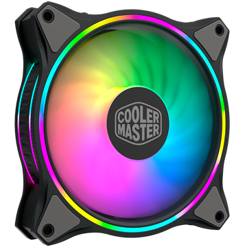 Cooler Master - Case Fan - 12cm - MasterFan MF120 Halo RGB - Fekete - MFL-B2DN-18NPA-R1