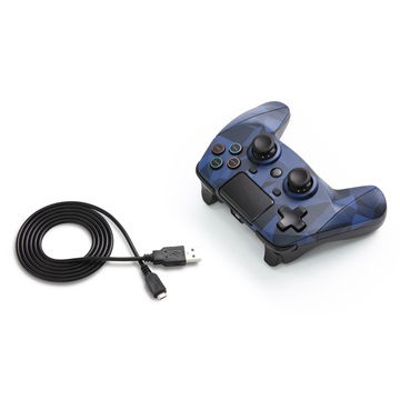 Snakebyte PS4 GamePad 4 S - vezeték nélküli kontroller - kék terepmintás