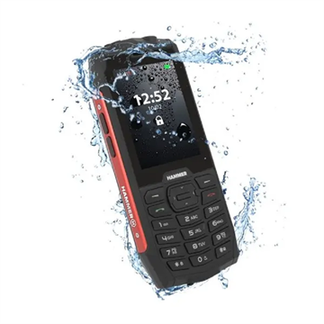 HAMMER 4 2,8" Dual SIM csepp-, por- és ütésálló mobiltelefon - fekete - Javított termék