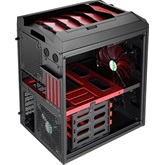 Aerocool Micro Xpredator Cube - Fekete/piros