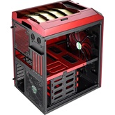 Aerocool Micro Xpredator Cube - Piros/arany