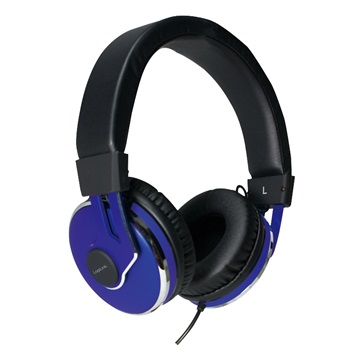 LogiLink HS0040 Stereo On-Ear fejhallgató - Kék