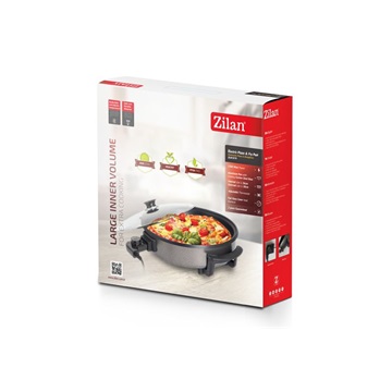 Floria ZLN4957 Kerek elektromos pizza serpenyő  - 36/38cm - 1500W - fekete