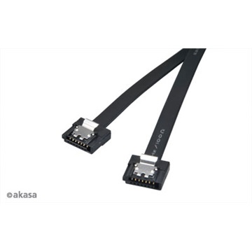 Akasa - Proslim - SATA adatkábel - fekete - 15cm - AK-CBSA05-15BK