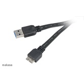 Akasa - USB 3.0 A - micro USB 3.0 B kábel - 150cm - AK-CBUB13-15BK
