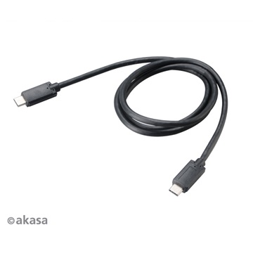 Akasa - USB 3.1 C - USB 3.1 C kábel - 100cm - AK-CBUB26-10BK