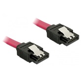 Delock 82675 6Gb/s egyenes-egyenes piros SATA kábel - 0,2m