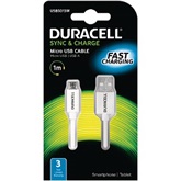 Duracell USB5013W  Sync/Charge Cable 1 Metre White