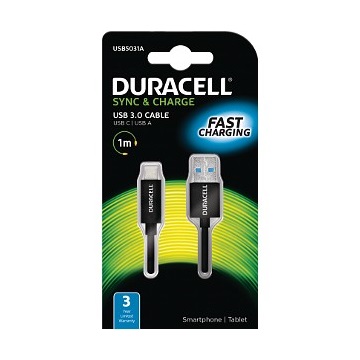 Duracell USB5031A  1M USB Type-C to USB 3.0 Cable