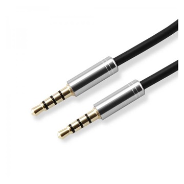 Sbox 3535-1,B Audio kábel 1,5m - Fekete/Fehér