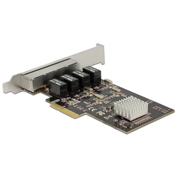 Delock 89567 PCI Express Card > 4x Gigabit LAN