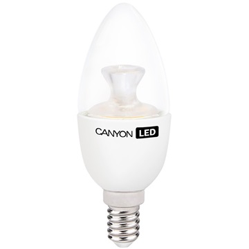 LED Canyon E14 B38 átlátszó gyertya bura 6W 470lm 4000K - Természetes fehér