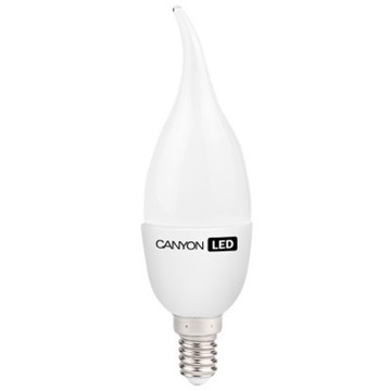 LED Canyon E14 BXS38 tejfehér gyertya bura 6W 470lm 2700K - Meleg fehér